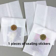 Pure White Cotton Paper Bag, Ice Bread Packaging Bag, Card Packing Material, Small Card, Planner Stickers Packaging Bag, Suitable For Wedding, Birthday, Baking, Soap Packaging, Lipstick, Gift Packaging, Handmade Crafts Packaging - Multiple Styles - View 6
