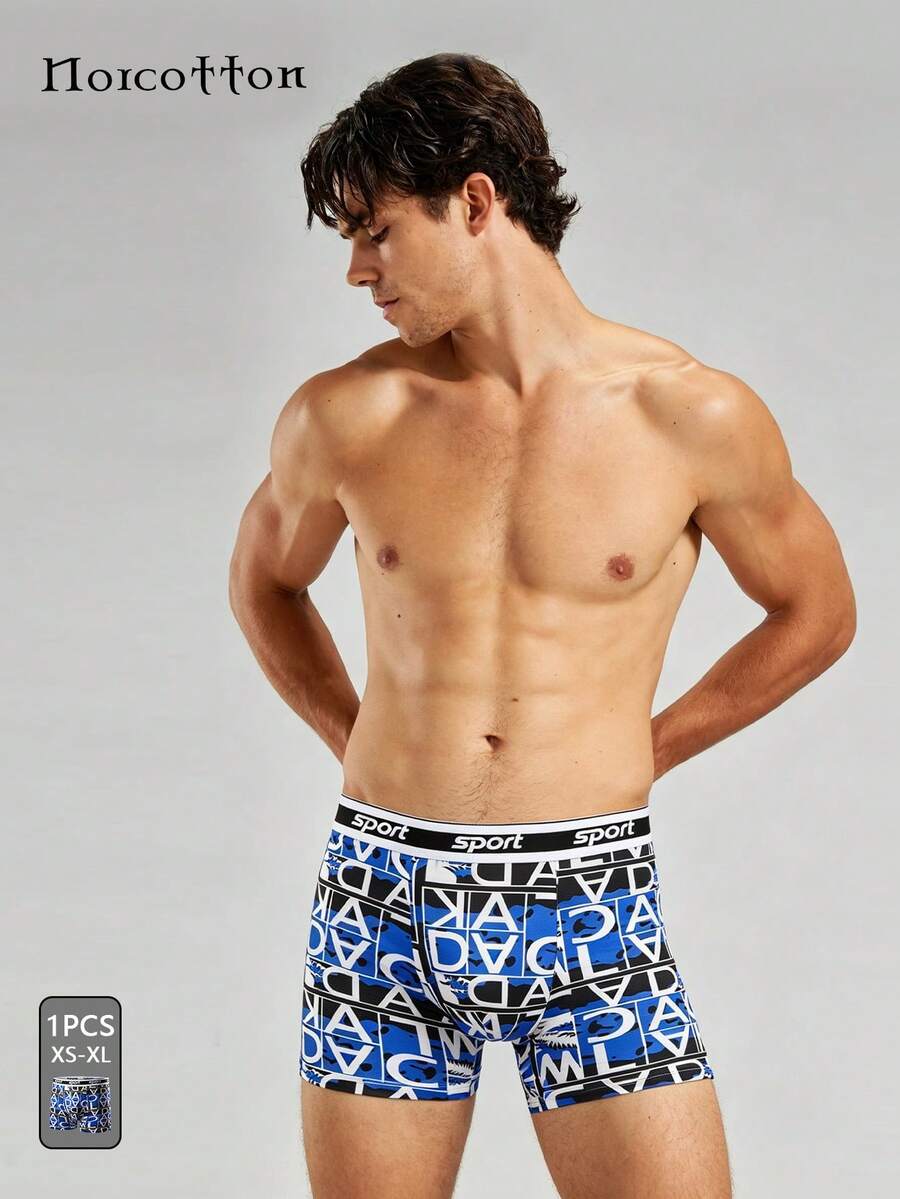 Celana Dalam Boxer Pria Norcotton Biru, 1 buah - Biru - View 1