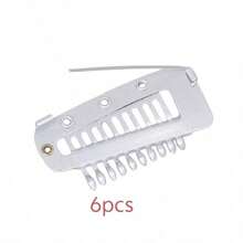 50/20/15/10/6 cái kẹp cố định khăn voan mũ bán chạy, kẹp BB co giãn cho tóc giả và tóc nối, phụ kiện tóc, kẹp tóc mùa hè đi biển - Bạc - Xem 6