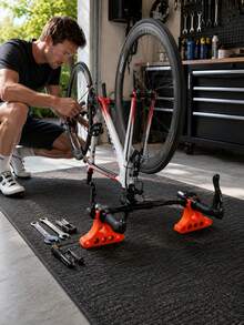 2/1pc Bicycle Inverted Repair Stand, Portable Bicycle Handlebar Support Rack, Non-Slip Bicycle Maintenance Tool, Suitable For Mountain Bikes And Road Bikes, Stable Support For Cleaning, Repair, Adjusting Derailleur And Brakes - Multicolor - View 1