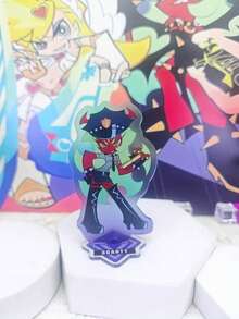 Panty & Stocking With Garterbelt Police Version Acrylic Standee 4pcs Set, Anime Character Standee, Desktop Display Decoration, Fan Collection Gift - Multicolor - View 5