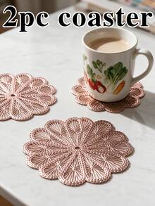 12pcs Gold Hollow PVC Drink Coasters, Washable Table Decor, Non-Slip Table Mat, Breathable And Heat Dissipating, Lightweight And Easy To Store, Suitable For Restaurant, Cafe, Homestay, Afternoon Tea, Holiday, Party, Gathering, Birthday, Wedding, Dinner - Multicolor - View 16