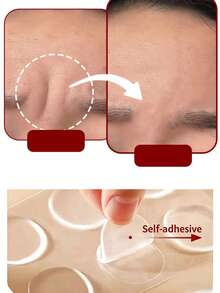 6/24/48pcs Self-Adhesive Sleep Forehead Patches, Reusable Facial Elastic Strips, Full Face Training Patches, Washable And Reusable Adhesive Patches - Multicolor - View 2