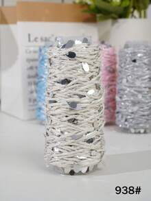 50g Shiny Sequin Yarn, DIY Knitting Yarn, Multi-Color Crochet Yarn, Suitable For Tote Bags, Sweaters, Hats, Wall Hangings And Knitted Dolls - 50g Per Roll - View 12
