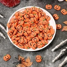 20PCS Mini Micro Halloween Resin Pumpkin Miniature Models, Flat Back Hanging Decor For Miniature Landscapes, Home DIY Craft Decoration Supplies - Multicolor - View 3