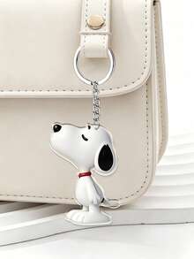 SNOOPY Dog Keychain, Backpack Hook, Bag Pendant, Decoration. Soft Matte Texture. Super Cute Design. Waterproof And Scratch-Resistant. Won't Yellow Over Long-Term Use. Cute Design, Versatile And Practical Without Looking Out Of Place. - Multicolor - View 1