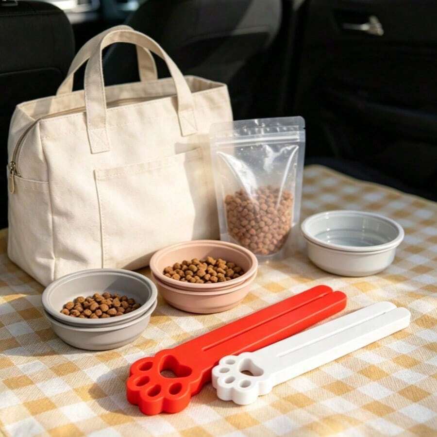 1pc Portable Pet Food & Treat Squeezer Dispenser Tool For Outdoor Use - View 1