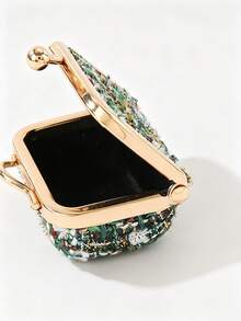 Ví đựng tiền xu mini, túi charm cầm tay, khóa cài tinh xảo chống thất lạc và bền bỉ, phù hợp cho đi làm, mua sắm hoặc hẹn hò - Nhiều màu - Xem 5