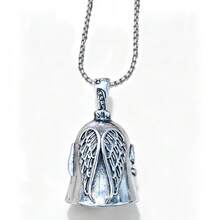 1pc Guardian Angel Motorcycle Bell Good Luck Charm Keychain Pendant Accessories, Gift For Bike, Friends - one-size - View 18