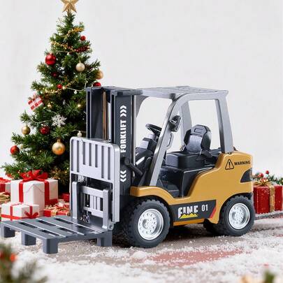 ✨Halloween Viral 1/50 Scale Diecast Forklift Model Metal Construction Vehicle Toy Gift For Kids Adult Collectors Perfect Cozy Fall Thanksgiving Birthday Christmas✨