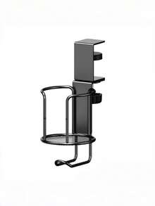 1pc Office Side-Mount Fixed Cup Holder, Non-Slip Cup Holder, Space-Saving Foldable Rack, Bathroom Accessories, Bathroom Tools - multicolor - View 6