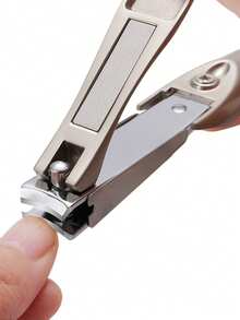 1PC Personalized Nail Clippers, Mantis Nail Clippers, Creative Splash-Proof Nail Clippers, Nail Clippers For Thick Nails, Medical Grade Stainless Steel, Sharp And Durable Nail Clipper Set - Champagne - View 3