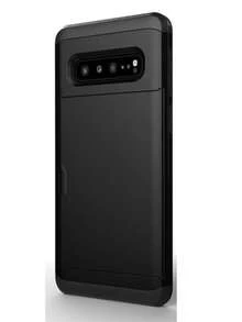 For Galaxy Case, Anti-Drop Two-In-One PC Card Case For Mobile Phone, Suitable Compatible With Apple 17 Promax 17 Pro 17e 16E 15 14 13 12 11 18 Models. 2-In-1 Shock-Proof Mobile Phone Protection Case, With Card Slot And Wallet-Style Design. - Black - View 52