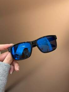 1 Pair Unisex Kids' Rivet Decor Casual Fashion Glasses, Suitable For Daily Wear, Vacation, Holiday And Party - Multicolor - View 4
