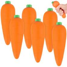 Tachimi 1pc Carrot Mainstream Play Goods, Crispy Squishy Pocket Squeeze Toy, High‑Demand Fidgettoys For Toy Collection Projects, Nice Pick To Expand The Scale Of Personal Toy Stock Reserves Shipped Randomly - Multicolor - View 2