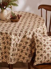 1pc Christmas Printed Fabric, Floral Pattern, Handmade Holiday Party Decoration, Background Cloth, Clothing, Bedding, Tablecloth, 19.68/36/108/180 Inches Long, 150cm Wide, DIY Sewing Supplies, Home Decor Fabric - Multicolor - View 7