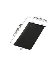 Persianas enrollables opacas portátiles temporales con ventosas, sin necesidad de perforar, persianas enrollables de espejo de un solo sentido, persianas enrollables transparentes visibles durante el día, cortinas con control de calor y anti-UV, persianas retráctiles opacas de PVC, estilo de decoración del hogar c - 1 pieza negra de 40 x 60 cm con ventosa gratis - Ver 2