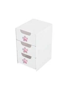 Multicolor Flower-Decorated Mini Desktop Drawer Storage Box, Multi-Layer Plastic Jewelry And Cosmetics Organizer, Multifunctional Storage Box, Suitable For Dressing Tables, Bedrooms, And Offices, Can Store Various Daily Items - Multicolor - View 16