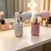 Botol Semprot Kaca Airbag Rhinestone untuk Perjalanan, Botol Isi Ulang Sampel Kosmetik Wewangian Portabel - View 2