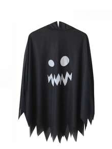 1 buah Jubah Wajah Hantu Pesta Halloween, Jubah Kostum Pesta Bertema, Perlengkapan Berpakaian untuk Acara Kumpul-kumpul Liburan - MultiWarna - View 9
