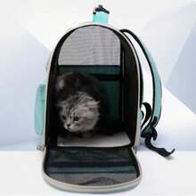 Cat Bag Outdoor Portable Pet Backpack Large Capacity Pet Space Capsule Carry Cat And Dog Box Shoulder Cat Outdoor - Multicolor - View 6