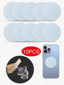 5pcs Car Holder Stainless Iron Sheet Magnetic Sheet Ultra-Thin Round Patch Adhesive Creative Phone Case Car Phone Holder Patch - Multicolor - View 15