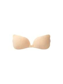 1pc Invisible Front-Closure Adhesive Bra, Suitable For Summer, Fits Spaghetti Strap Dresses, Backless Dresses, Camisoles - Multi-color - View 14