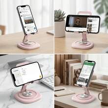 1pc 360° Rotatable Metal Phone & Tablet Stand, 4 Colors Available, Stable & Anti-Slip Design, Adjustable Angle, Portable Foldable, Suitable For Desk, Office, Outdoor Camping, Watching Movies - Multicolor - View 6