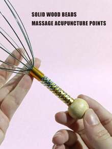 1Pc Octopus Scalp Massager, Handheld Scalp Relax Tool, Relieve Fatigue, Improve Scalp Blood Circulation, Holiday Present, Random Color & Pattern - Upgraded Version - View 12