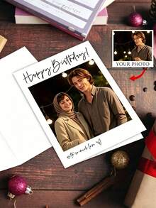 Customized Photo Cards With Envelopes, Customized Birthday Cards With Photos And Envelopes, Personalized Photo Greeting Cards With Envelopes, Wedding Cards With Envelopes, Personalized Christmas Postcards, Customized Cards For Occasions Like Love, Birthday, Remembrance, Anniversary - Multicolor - View 4