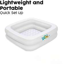 Inflatable Bathtub, 86 X 86 X 25 Cm, White - 1pc - View 3