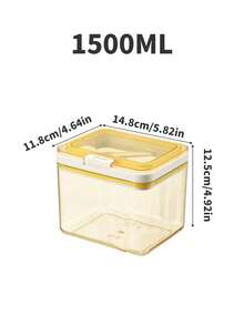 1pc/Baby Formula Powder Box/Cereal Storage Jar/Kitchen Storage Container/Material:PP/Double-Layer Seal Ring/Built-In Measuring Spoon/Sturdy Buckle/Large Capacity (1500ML/2000ML Optional) - Multicolor - View 9