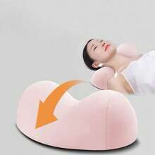 1PC Ergonomic Memory Foam Neck Pillow, Designed For Cervical Spine, Made Of Breathable Polyester, Hand Wash Only - Multicolored - View 12