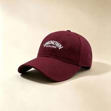 1pc UNKNOWN EXPLORE Letter Embroidered Baseball Cap, Adjustable Soft Cotton Dad Hat, Unisex Casual Sun Hat For Outdoor Sports Daily Travel - Multicolor - View 6