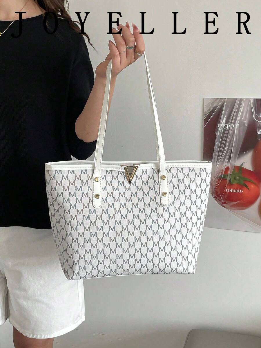 2025 New Arrival Unique Texture Women's Large Capacity Commuter Handbag, Ladies' Shoulder Bag