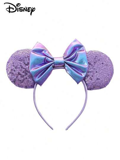 Splendor 1pc Cartoon Ear Glitter Headband With Snowman Decoration, Suitable For Travel, Masquerade, Cosplay, Theme Park, Holiday Events, Daily Wear, Stage Performance, Music Festival, Carnival, Photography, Party, Banquet, Graduation Ball, Dance Performance, Fashion Show And Theme Party; Ideal Gift For Birthday, Christmas, New Year, Thanksgiving, Anniversary And Various Holidays; Unisex Design For Adults, Couples And Men