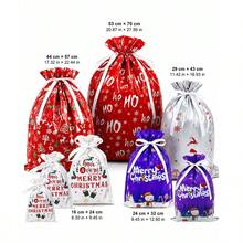 Christmas Gift Bags, Large Santa Claus Gift Packaging Bags, Holiday Gift Bags With Ribbon, Multiple Sizes Christmas Print, Suitable For Candy, Toys, Party Favors, Christmas Gift Wrapping - Gift Bag - View 8