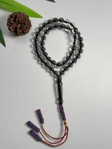 New Woven 3-Tassel 45-Bead Transparent Acrylic Prayer Beads For Daily Arabic Prayer - Multicolor - View 8