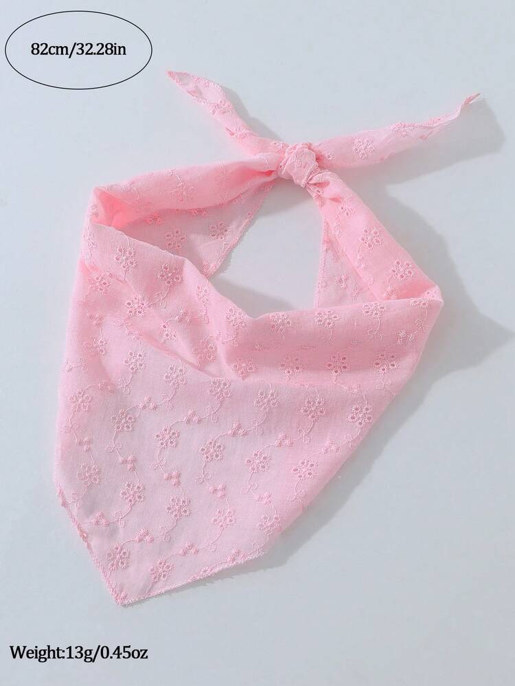 1pc/Set Women's Fashion Embroidered Floral Pattern Headwrap Headband Suitable For Daily And Vacation Use - Baby Pink - View 4