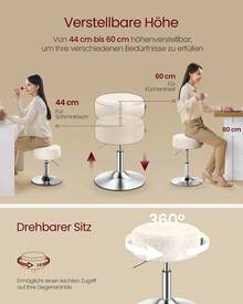Schminkhocker - Beige - Übersicht 4