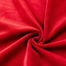 1件紅色「MARRY」聖誕字母刺繡天鵝絨腰枕套，現代長方形裝飾靠墊套，鄉村風設計，適合節日與秋季居家裝飾，適用於沙發、臥室與客廳，隱形拉鍊，不含枕芯 - 紅色 - 查看 6