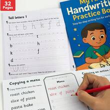 Lachilly Children's Handwriting Practice Workbook, Suitable For Kindergarten, 1st Grade, 2nd Grade, 3rd Grade And 4th Grade Learning Writing, Learning And Happy Practice Through Tracing Letters, Common Words And Fun Phrases Activity Worksheets - Multicolor - View 1