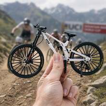 1 pieza Nuevo modelo de bicicleta de aleación de metal, bicicleta de montaña simulada, bicicleta, bicicleta de carretera, juguete decorativo de exhibición, regalo - Multicolor - Ver 24