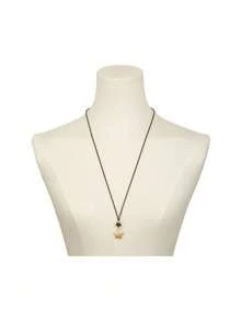 1pc Colorful Five-Pointed Star Pendant Wax Rope Pull Necklace, Luxury High-End Style, Autumn/Winter Sweatshirt Chain, Long Sweatshirt Chain Accessory - Necklace - View 10
