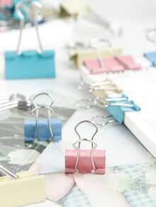 40/60pcs Macaron Multi-Color Long Tail Clips, Ticket Swallowtail Clips, Document Fixing Clips, Secure Grip And Non-Slip, Suitable For Back To School Assignment And Exam Paper Organization, Christmas Holiday Document Classification And Binding, Halloween Theme Planner Material Fixing, Office Stationery Short Video Promotion - Morandi Color - View 6