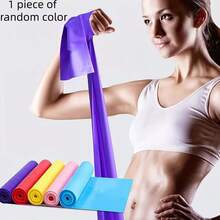 Natural Latex Yoga Resistance Band, Butt Lift Trainer, Back Opener, Stretching Training Pull Rope - A - View 2