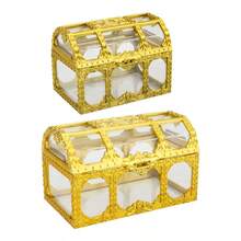 12/24 PCS Plastic Jewelry Box Packaging Box, Empty Gift Box Mini Jewelry Box, Suitable For Weddings, Bride Gift Giving Events, Birthday Parties, Storing Gifts And Small Gifts For Presents. - Treasure Chest Candy Box - View 7