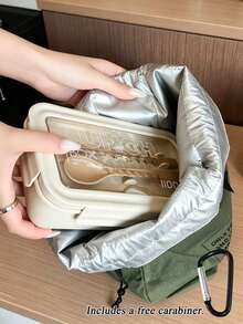 Drawstring Lunch Bag, Multi-Functional Drawstring Closure Lunch Box Tote Bag, Insulated Lunch Bag (Non-Food Contact) - Multicolor - View 8