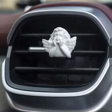 1pc Cute White Angel Car Air Vent Clip, Cute Angel Wings Car Interior Accessory, Exquisite Car Decoration Gift, Perfect For Women And Girls - A - View 10