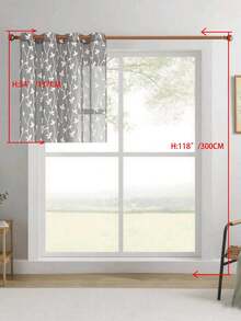 1pc/2pcs Premium Boho Style Embroidered Sheer Curtains For Living Room & Bedroom, Minimalist Line Art Voile Drapes, Fade Resistant Soft Light Blocking Breathable Home Decor, Easy To Install And Maintain - Grey - View 47